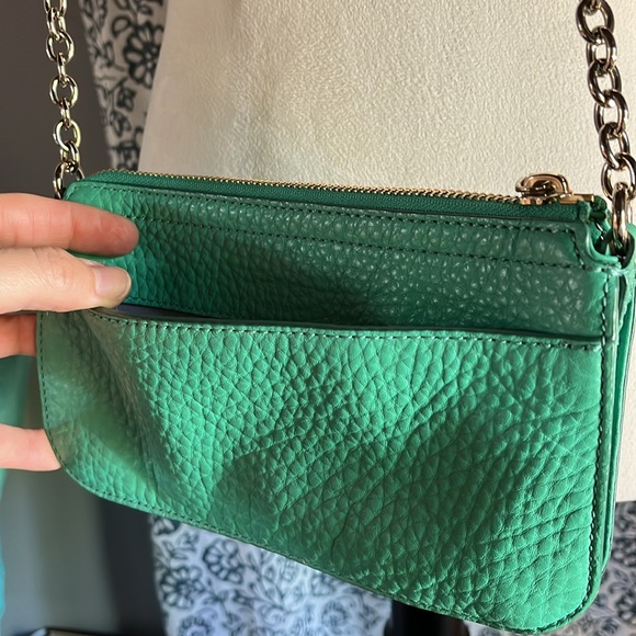 COLE HAAN Green leather crossbody sling - Picture 8 of 10